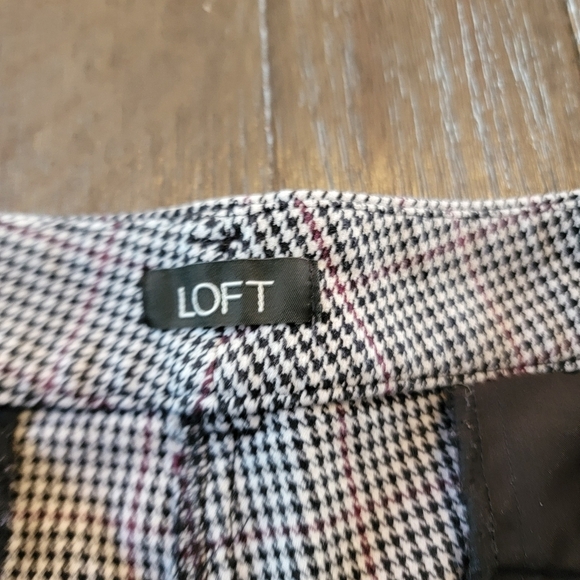 LOFT Skinny Houndstooth Pants 14 - Picture 8 of 10